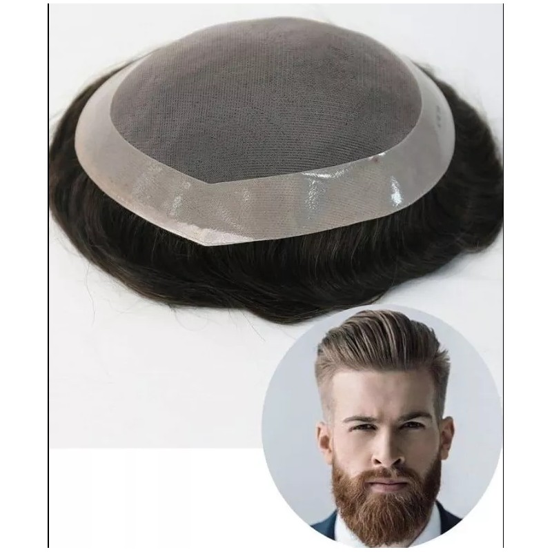 TM Bang Prótesis Capilar Indetectable Cabello 100% Humano