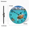 TAHEAT 14 Inch Turtle Underwater Wall Clock, Silent Non Ticking