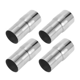 Motoforti 2.25" OD to 2.5" OD Mandrel Exhaust Pipe Adapter Concentric Reducer Car Exhaust Pipe Tubing Piping Adapter 5inch/127mm Length T304 Stainless Steel Silver Tone 4 Pcs