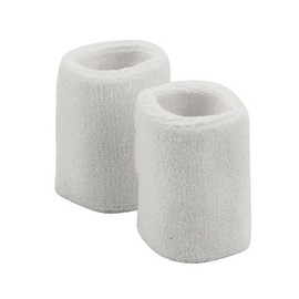 MG Wrist Band Pair (Terry)-White OSFM