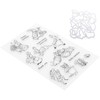 Transparent Stamp Rubber TPR Rectangle DIY Journal Rabbit Pattern Craft