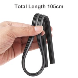 Wiper Rubber Sold by the Metre, Windscreen Wiper Rubber, Replacement Wiper Rubber, 105 cm, Replacement Squeegee Rubber, Rubber Blade Squeegee, Wiper Rubber, Cut to Size for Window Wiper, Black