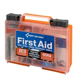 First Aid Only 91063: 25 Person Clear Front, 118 Pieces, Plastic Case