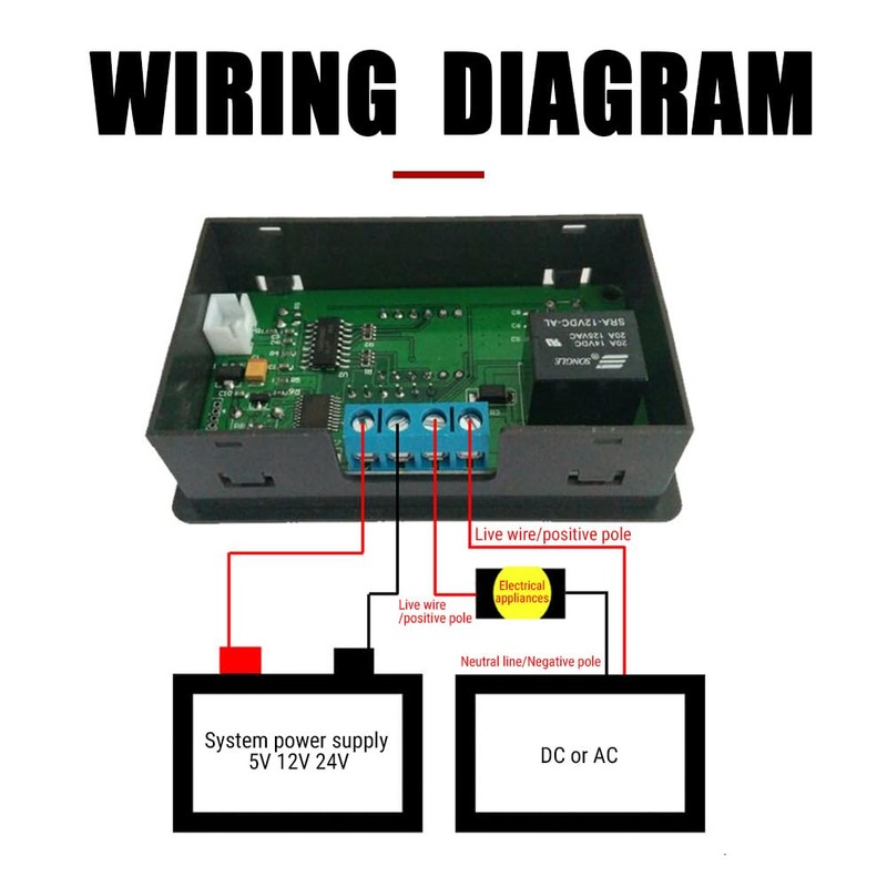 Uadme Digital Thermostat, Microcomputer Temperature Controller with Sensor, W3230 DC