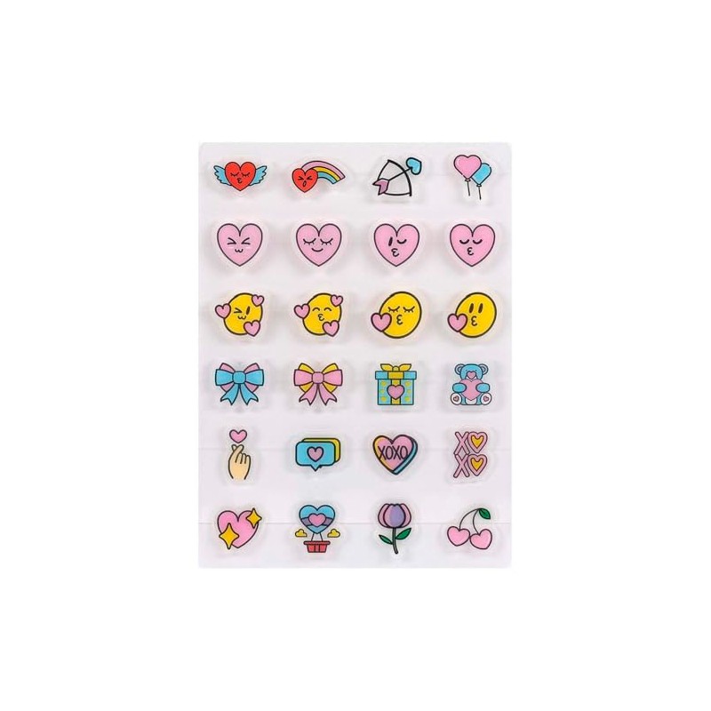 Parche Anti acné - Emoticon Love Yourself 72 piezas