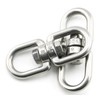 HWT Swivel Can Stainless Steel Metal Fittings Lead Key Chain