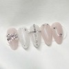 [Handmade Nail Tips] Muted Pink Nail Tips - Short Grass