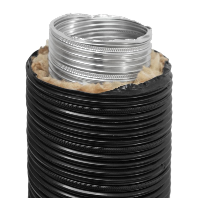 raik SH100-TFX-sw Therm Flex Aluminium Flexible Pipe Insulated Black Diameter
