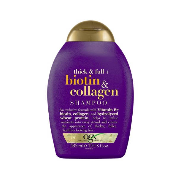 OGX Biotin Collagen Shampoo for Density and Volume 385 ml