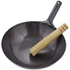 TIKUSAN Bamboo Wok Brush with Copper Coil for Pan Pot