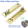 Dontay Pocket Door Handle with Lock, Narrow Modern Rectangular Keyed