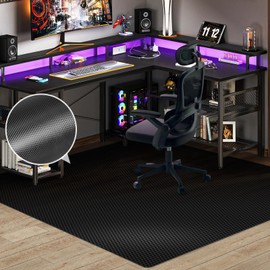 50” x 60” Waterproof Chair Mat for Hardwood, Office Chair Mat for Rolling Chair, Desk Mat for Hardwood Floor, Floor Mat for Home Office, Anti-Slip PVC Floor Protector for Gaming Room