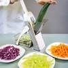 Vegetable Cutter Compact Washable Fruits Cutter Portable Upright Food Chopper