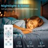 libtit 12 Inch White LED Ceiling Light with Night Light