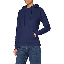 Fruit of the Loom Women's Hooded Sweatshirt Classic, Blue (Deep Navy), 10 (Manufacturer Size:Small)