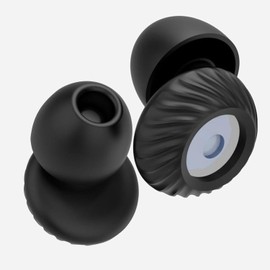 Ear Plugs for Sleeping Noise Cancelling,Concert Ear Plugs,Reusable Earplugs,Best Earplugs to Snoring,Raves,Focus,20db Noise Reduction&Hearing Protection, Ear Tips in XS/S/M/L-Black Sky Blue