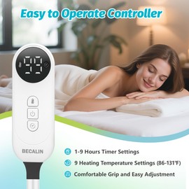 Massage Table Warmer Heating Pad Massage Bed Warmer Pad with 9 Hours Timer, 9 Heat Settings, Overheat Protection for Massage Bed & Spa, Thickened & Soft Fleece, 30" x 71", with Portable Storage Bag