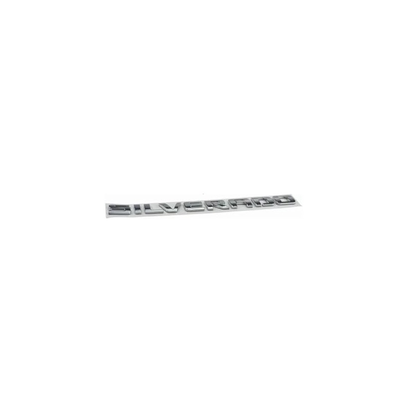 2-Piece for Silverado Badge Emblems in Chrome Shiny Glossy Finish