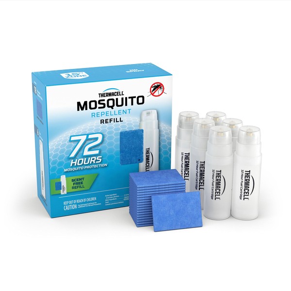 Thermacell Mosquito Repellent Refills; Compatible with Any Fuel-Powered Repeller; Highly Effective, Long Lasting, No Spray, No Scent, No Mess; 15 Foot Zone of Mosquito Protection