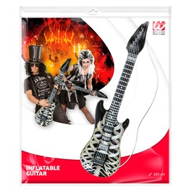 Widmann 04753 Skeleton Inflatable Guitar, Multi-Coloured, Taglia Unica