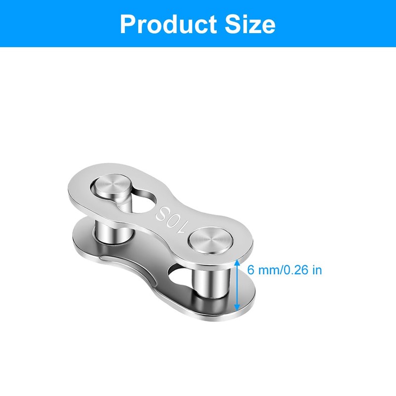 LICQIC Bike Chain Link, Bicycle Quick Connector Link, 5 Pair