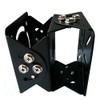 Rosebe Security Camera Pole Mounting Hardware Stay [Black] Security Camera