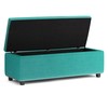 SIMPLIHOME Hamilton 48 inch Wide Rectangle Lift Top Storage Ottoman