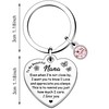HULALA To My Beautiful Nana Keyring Keychain For Nana Mother's