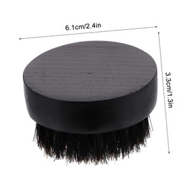 FRCOLOR Ergonomic Handle Brush for Men Beard Grooming Tool Hair Salon Quality Brush Compact Size