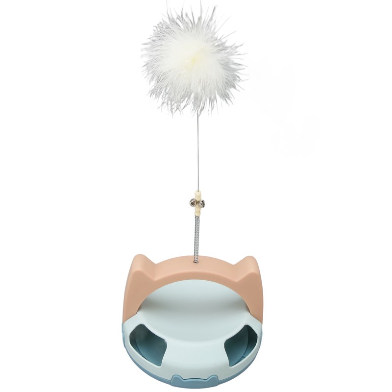 Automatic Rotating Feather Toy Relieve Boredom Bite Resistant Interactive Cat