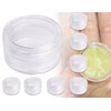 ZoeTekway Pack of 8 5 g Transparent Cream Jars Empty