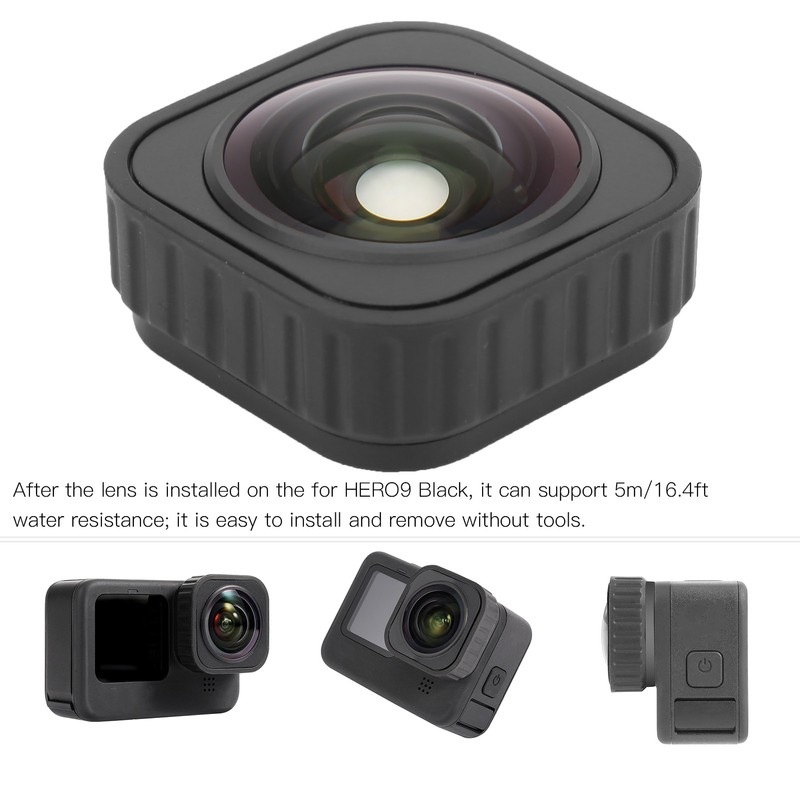 Sports Camera Wide Angle Lens 155 Degrees Optical Glass Lens