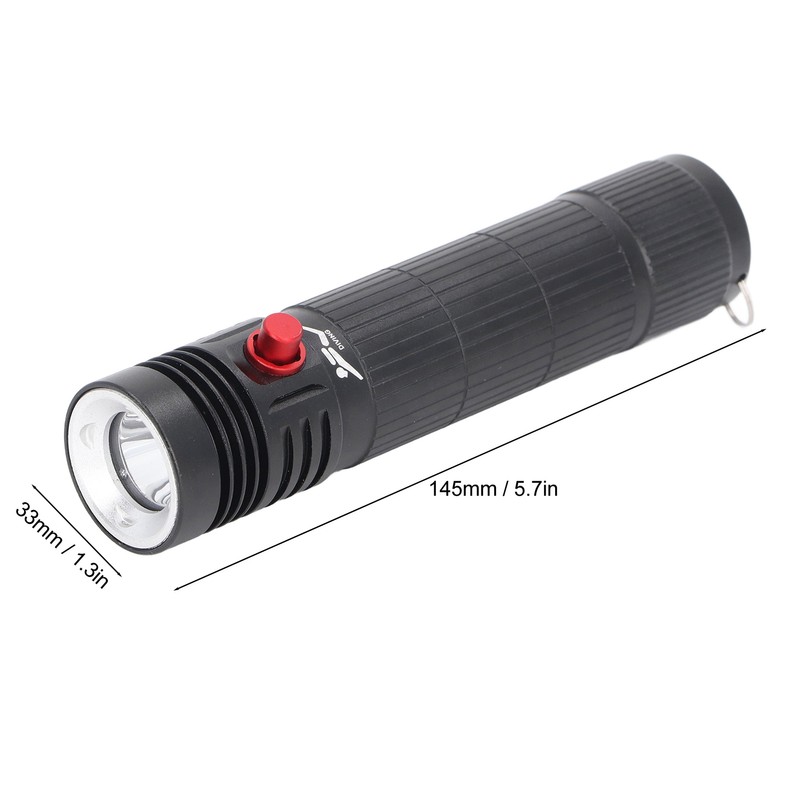5000LM Diving Light LED Dive Flashlight 3 Lighting Modes Underwater