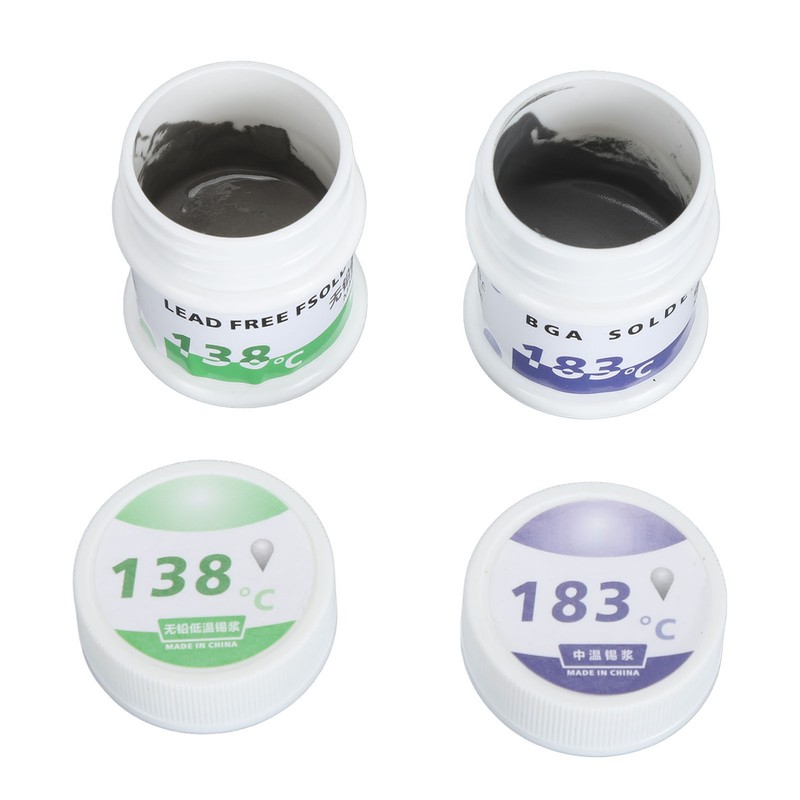 Electronic Chip Solder Paste 50gx2 138℃ and 183℃ Multifunctional Soldering