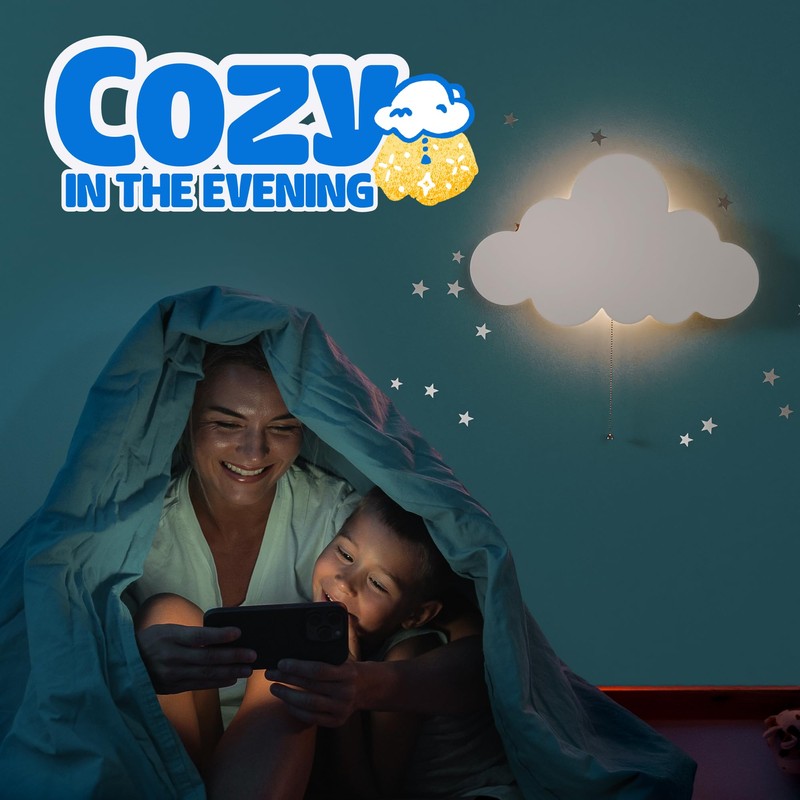 Cloud Light - Floating Cloud Wall Lamp For Nursery |