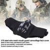 Outdoor Half Face Breathable Steel Mesh Face Cover Military for