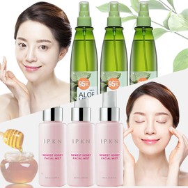 1+1+1 알로에 미스트 / 3~4개 입큰 허니 미스트 세럼 앰플 히알루론 알로에베라 청정미인 BEST 모음 [04_알로에 미스트 310ml 2개+ 125ml 2개] 1+1+1 Aloe Mist / 3~4 Large Honey Mist Serum Ampoule Hyaluronic Aloe Vera Pure Beauty BEST Collection [04_Aloe Mist 310ml 2pcs + 125ml 2pcs]