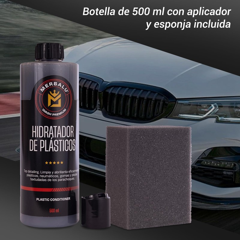 Merbalu Plastic Car Polisher Hydrator Plastic and Tire Renovator.
