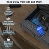 [ 20% Larger capacity ] Biometric gun safe with fingerprint