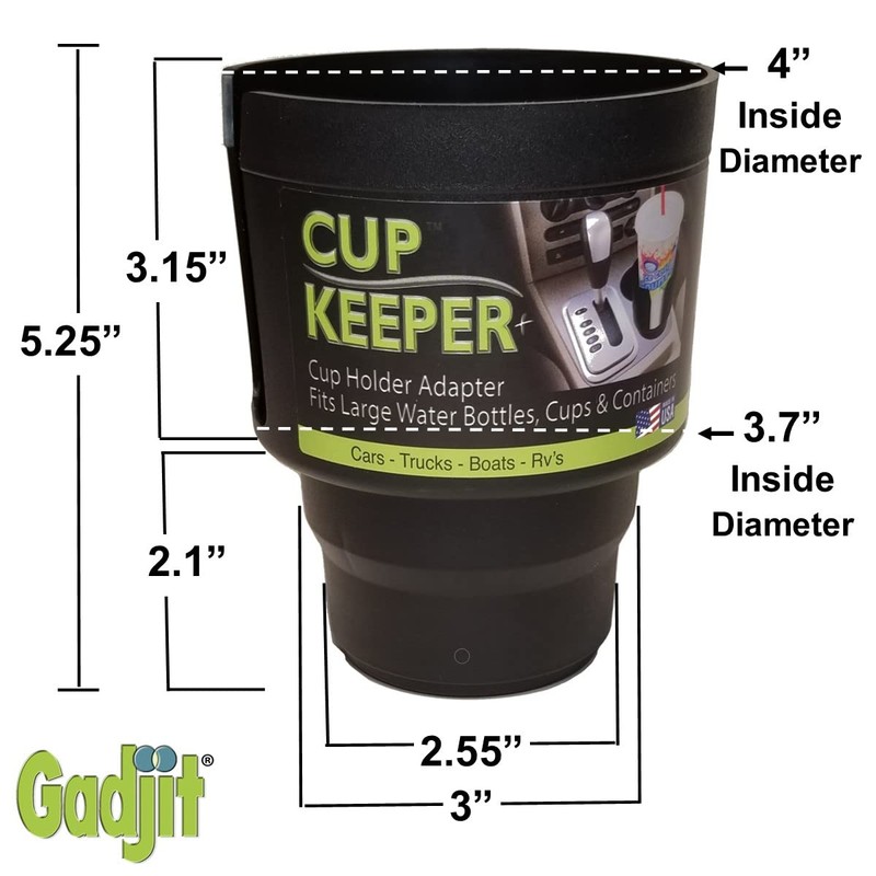 Cup Keeper Plus-2 PK W/Beverage Bands Car Cup Holder Adapter