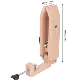 Hand Leather Sewing Pony Sewing Horse Clamp Wood Rotating Desktop Hand Sewing Leather Clamp for DIY Leather Craft Craft with Hex Key