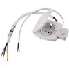 Möbel built-in socket IP44, switch, all-in-one, natural white