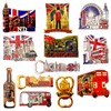 12 London Souvenir Magnets - Great Britain Gift - British