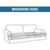 H.VERSAILTEX Stretch Velvet 2 Piece T Cushion Sofa Slipcovers for