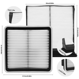 KEQGPCBE Comb Engine Cabin Air Filter for Subaru Impreza 2016 2015 2014 2013 2012 2011 2010 2009 2008