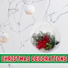 2 Pcs Extra Large Clear Ball Ornaments,7.8 inches Fillable Christmas