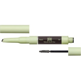 Pixi Beauty, Dúo Para Cejas 2 En 1, Lápiz Y Gel, 0634 Negro Soft Black = Negro Suave