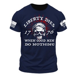 Liberty Dies, Freedom, We The People, 1776 Shirt, American Constitution 1776, Vintage USA Flag 1776, Patriot Large Navy
