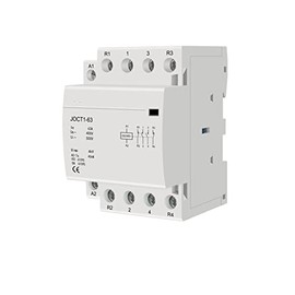 Contactor 4p 63a 220V/230V 50/60Hz Din Rail Household AC Contactors 1NO 3NC/2NO 2NC/3NO 1NC/4NO/4NC Industrial Electrical (Color : 63a 1no 3nc)