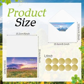 Motiskyy 50 Pack Religious Praying for You Cards with Scripture Bible Verse Christian Greeting Cards Bulk 10 Designs 4 x 6 Inch Inspirational Prayer with Envelopes and Stickers(Landscape)